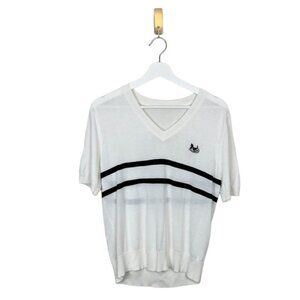 Lightweight Preppy Carriage Short Sleeve Top Size Large